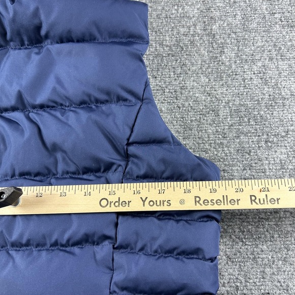 Lands' End Vest Youth Small Blue Quilted Down Puffer Insulated Full Zip Outdoor - Picture 6 of 7